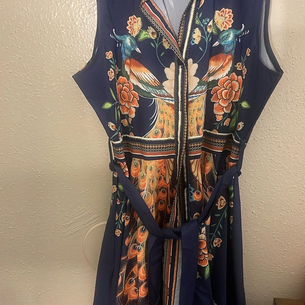 Women’s Peacock detailed dress’
